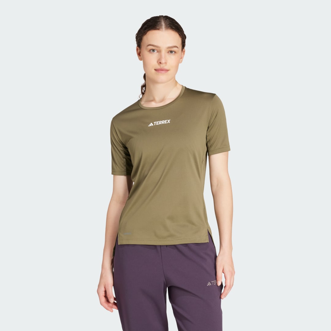 Тениска adidas Performance Terrex Multi T-Shirt Зелено | IW2117, 0