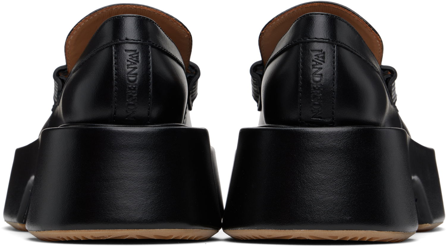 Облекло JW Anderson JW Anderson Leather Platform Loafers Черно | FW0169-LA0020, 1