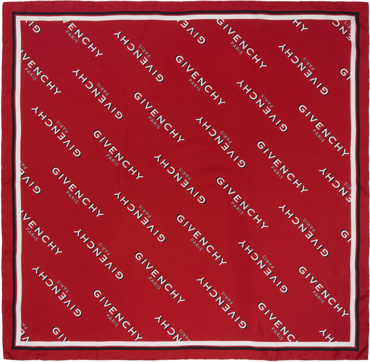 Шал Givenchy Givenchy Shadow Square Scarf Червено | BG00MZG002410, 0