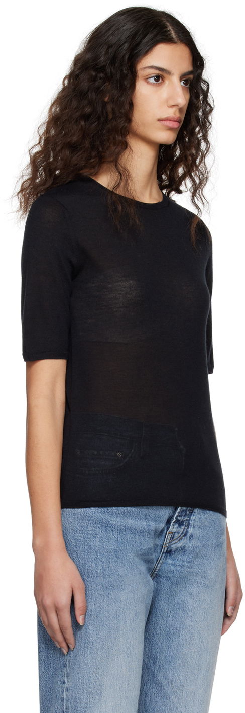 Пуловер TOTEME TOTEME Crewneck T-Shirt Черно | 224-5122-339, 1