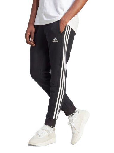 Essentials Fleece 3-Stripes Tapered Cuff Pants