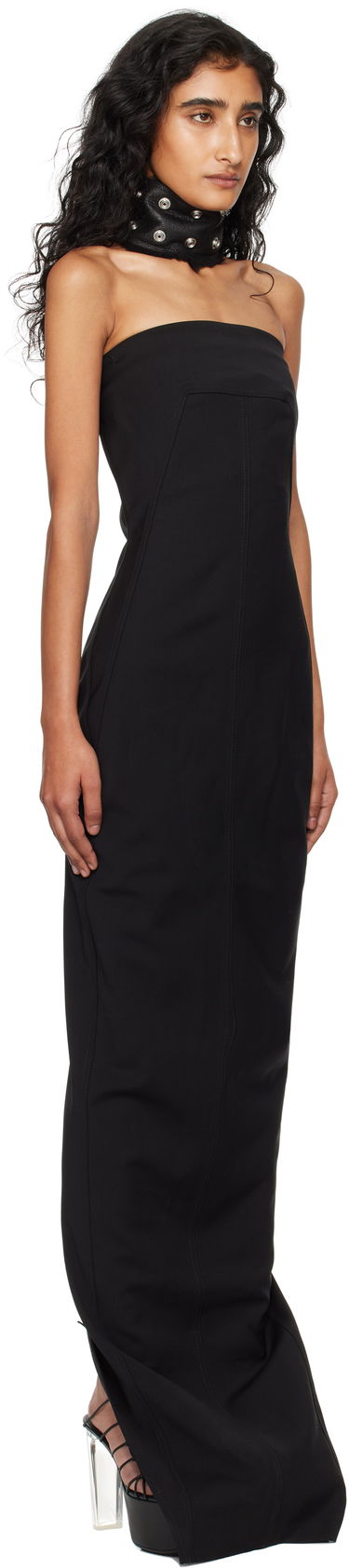 Pокля Rick Owens Rick Owens Concordians Bustier Maxi Dress Кафяво | RP02E4524 WST, 4