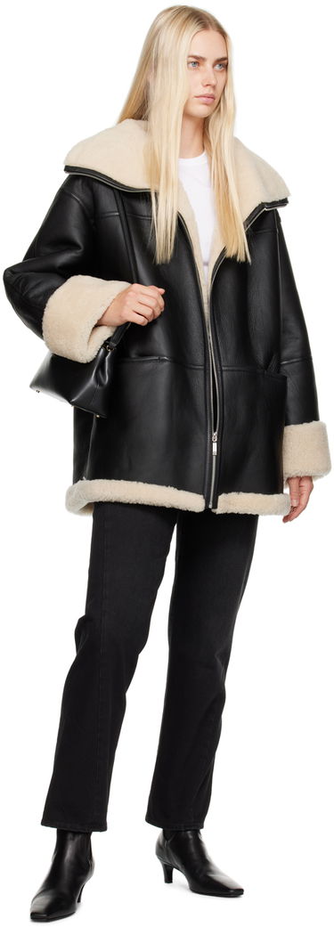 Дамска чанта TOTEME TOTEME T-Lock Shoulder Bag Черно | 234-WLGBG419-LE0025, 3