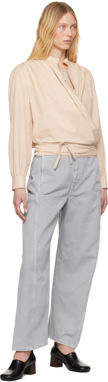 Риза LEMAIRE Lemaire Wrap Blouse Бежово | TO1333 LF1389, 3