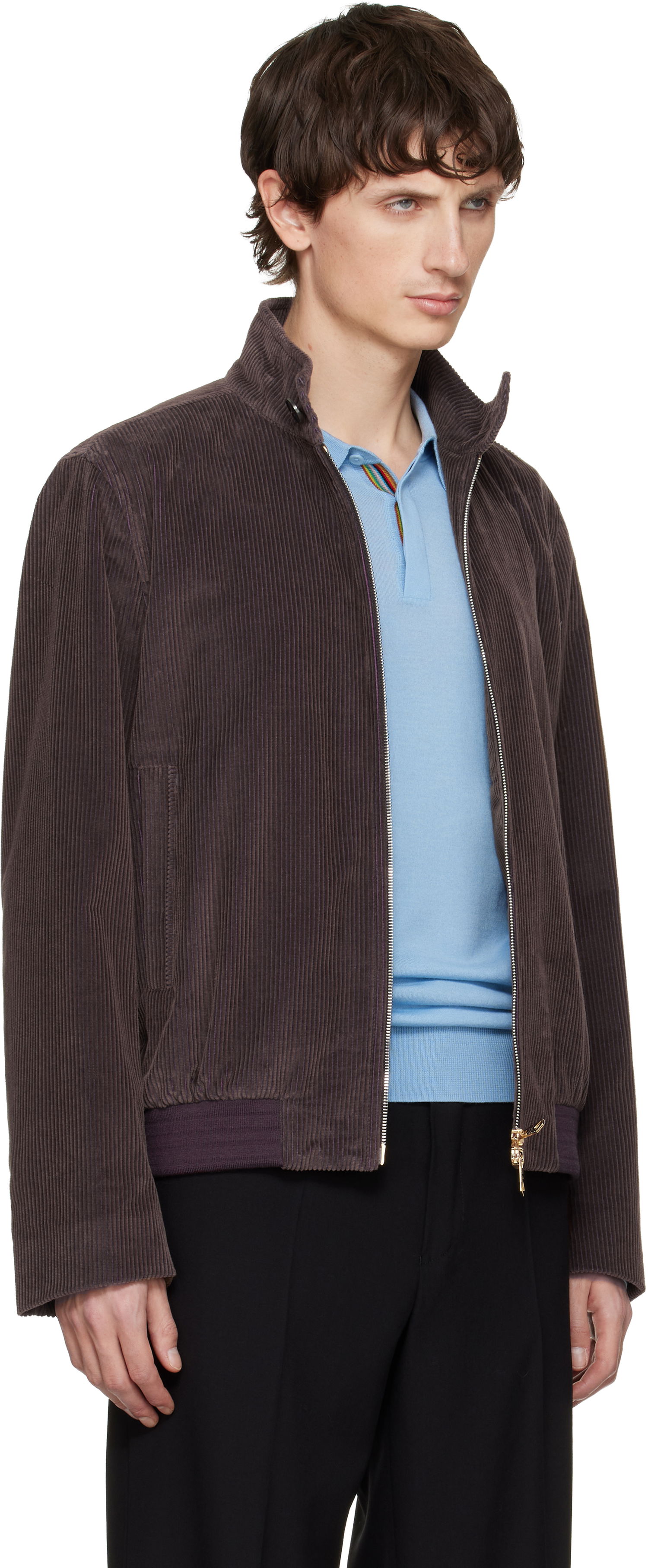 Яке бомбър Paul Smith Paul Smith Two-Tone Cotton Cord Bomber Jacket Кафяво | M1R-603Z-T02792-73, 1