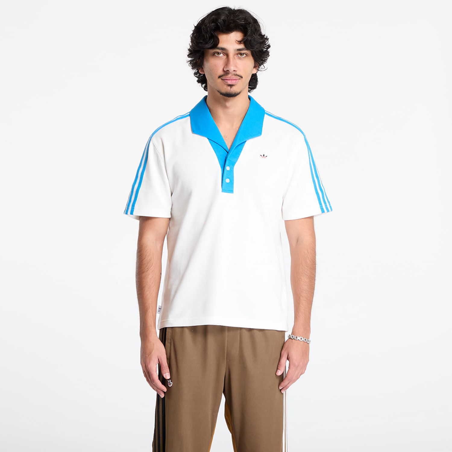 Поло тениска adidas Originals Short Sleeve Polo Shirt Бяло | JE9585, 0