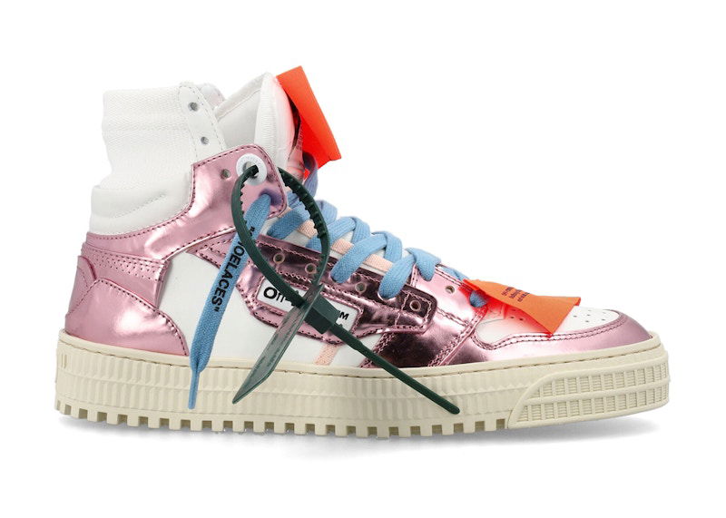Кецове и обувки Off-White Off-Court 3.0 High White Metallic Pink W (FW22) Розово | OWIA112F22LEA0050130, 0