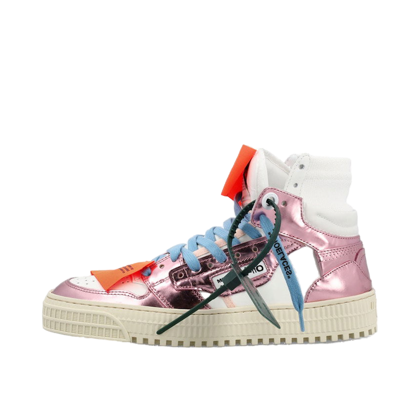 Кецове и обувки Off-White Off-Court 3.0 High White Metallic Pink W (FW22) Розово | OWIA112F22LEA0050130