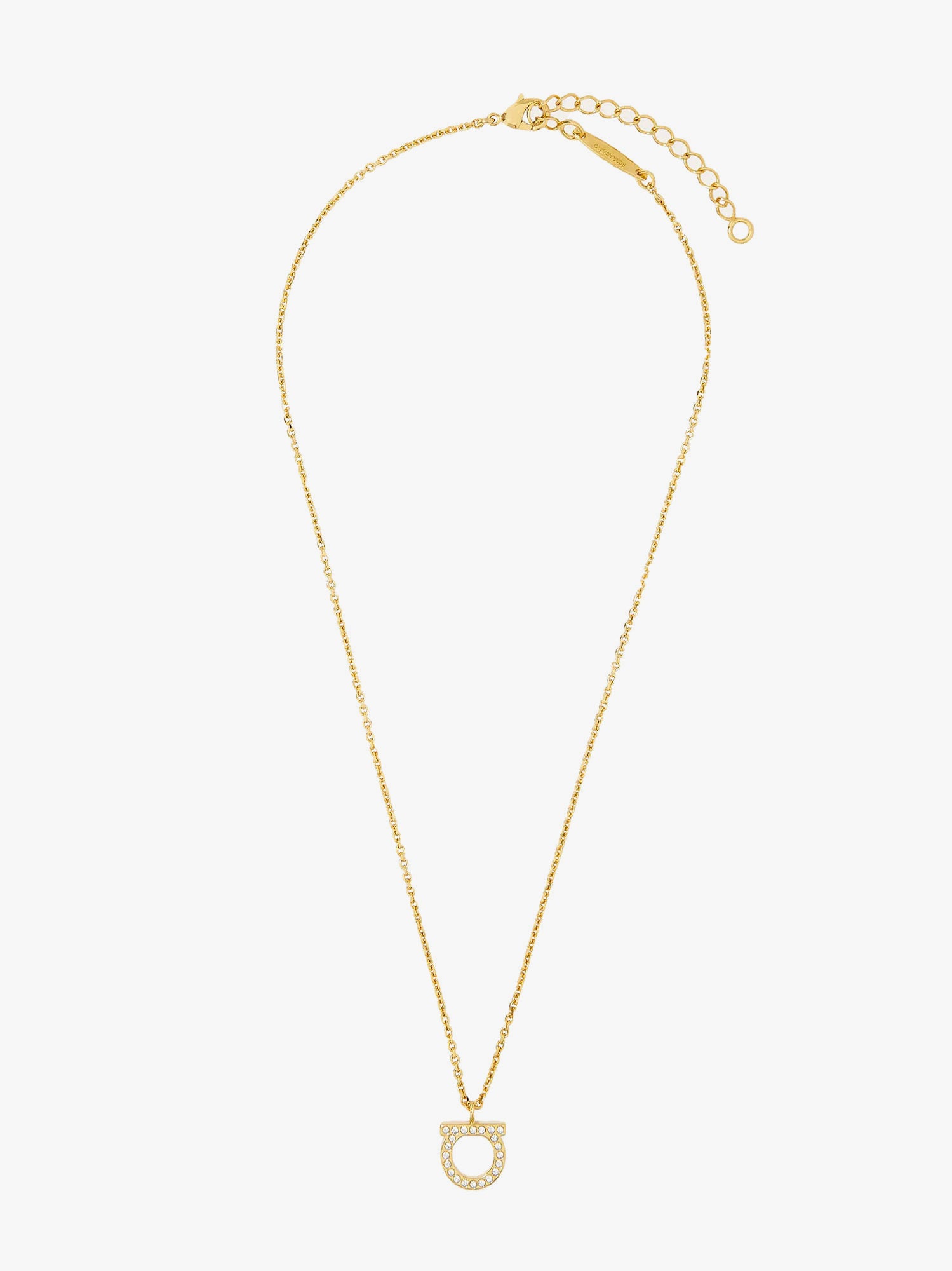 Колие FERRAGAMO Ferragamo Gancini Crystal Necklace Металик | 760132696657STRASS, 0