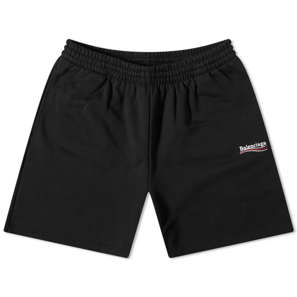 Къси панталони Balenciaga Political Campaign Sweat Short Черно | 676137-TKVI9-1070, 0