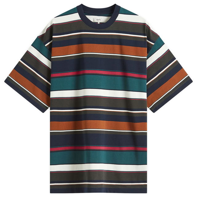 BEAMS Multi Stripe T-Shirt, Size Large