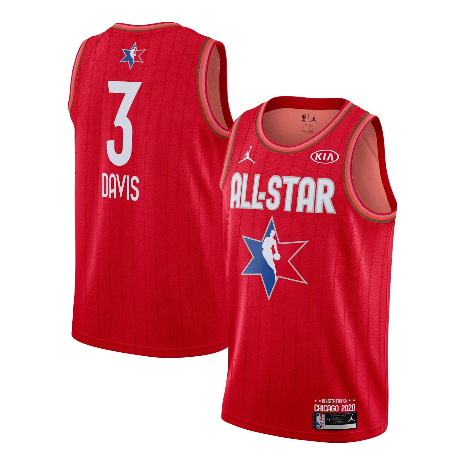 Фланелка Jordan NBA All-Star Anthony Davis Jersey Червено | CJ1066-664, 0