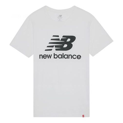 Тениска New Balance Round Neck Casual Classic Short Sleeve T-Shirt Бяло | AMT01575-WT