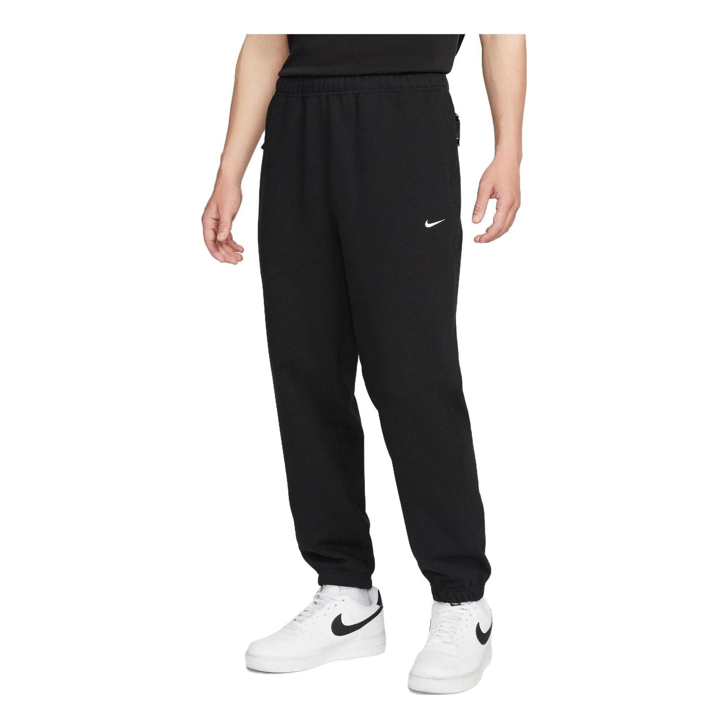 Спортни панталони Nike Solo Swoosh French Terry Trousers Черно | DX0816-010, 0