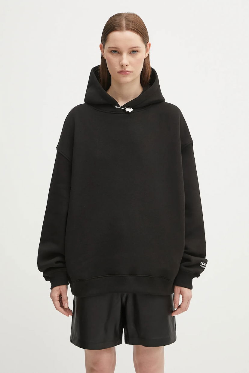 Суитчър KENZO Kenzo Gots Oversize Hoodie with Boke Pin Черно | FF62HO4524MB