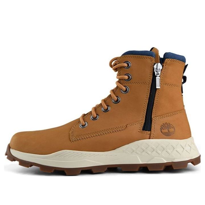 Кецове и обувки Timberland Brooklyn Side Zip Boot Кафяво | A2E7F, 0