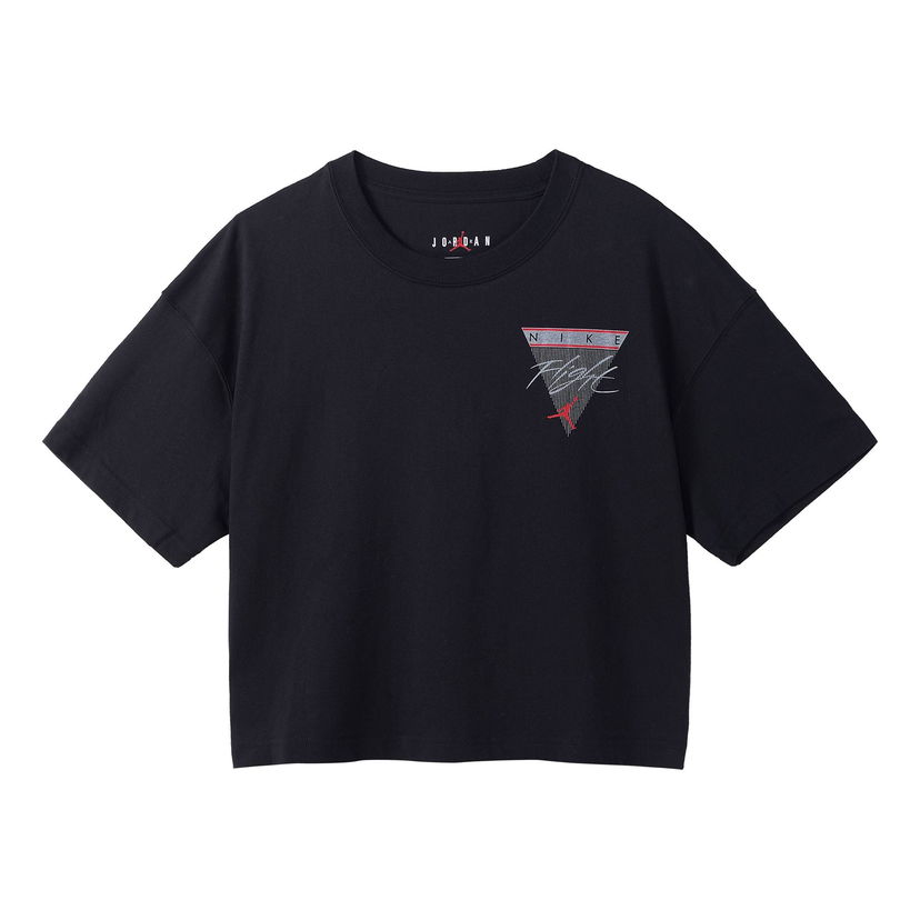 Съкратен топ Jordan Air Jordan Loose Cropped T-Shirt Черно | DC2154-010