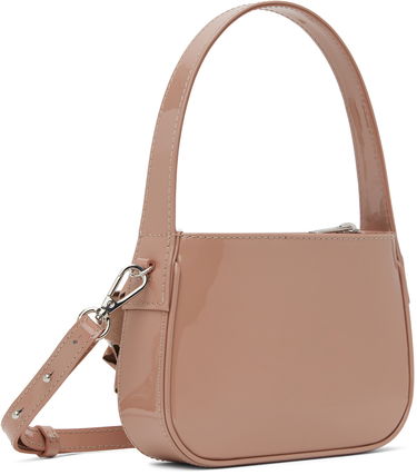Дамска чанта Blumarine Blumarine Rhinestone Logo Shoulder Bag Розово | P4HHW029A, 2