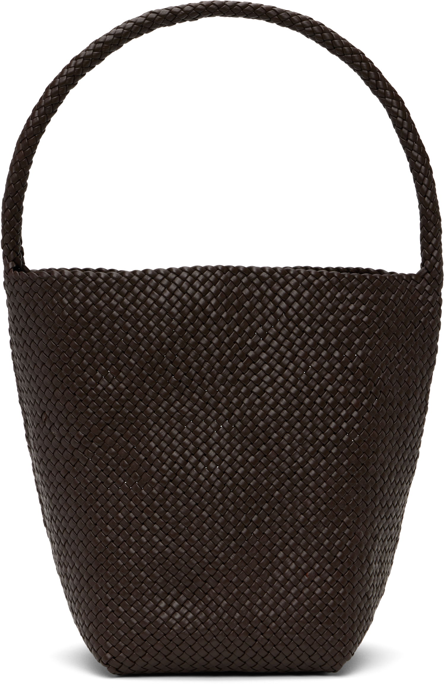 Голяма пазарска чанта The Row The Row Medium Woven Tote Bag Кафяво | W1744-WL60, 0