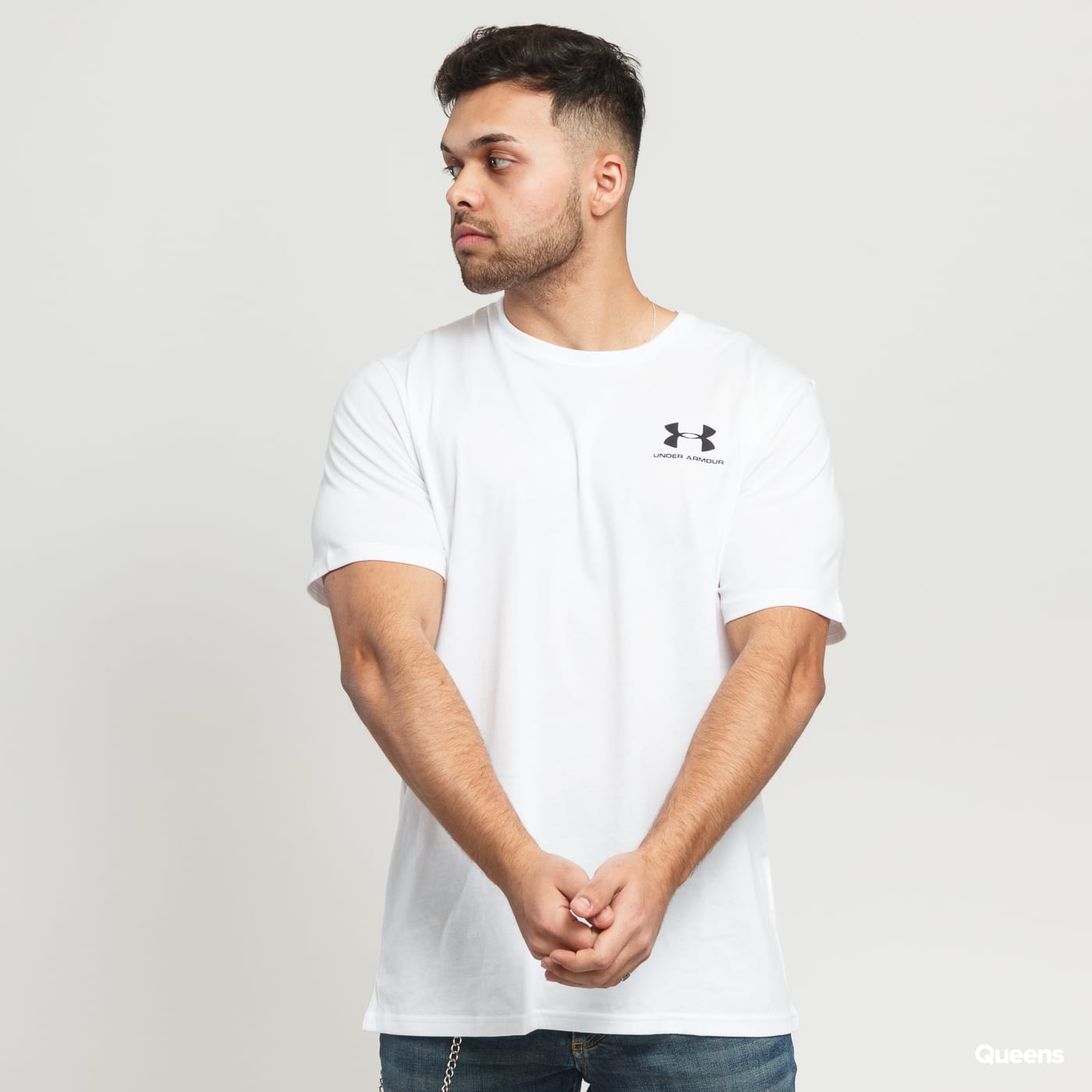 Тениска Under Armour Sportstyle Left Chest SS Tee Бяло | 1326799-100, 0