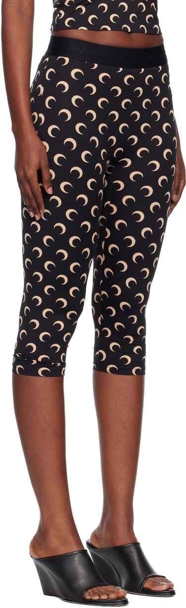 Клинове Marine Serre Marine Serre Recycled Moon Jersey Capri Leggings Бяло | WPA157BCJER0001, 4