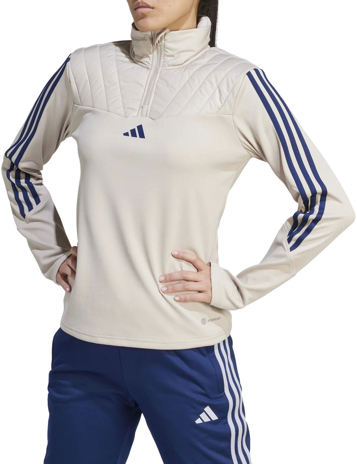 Тениска adidas Performance Tiro 23 Club Winterized Бежово | ik9510, 0