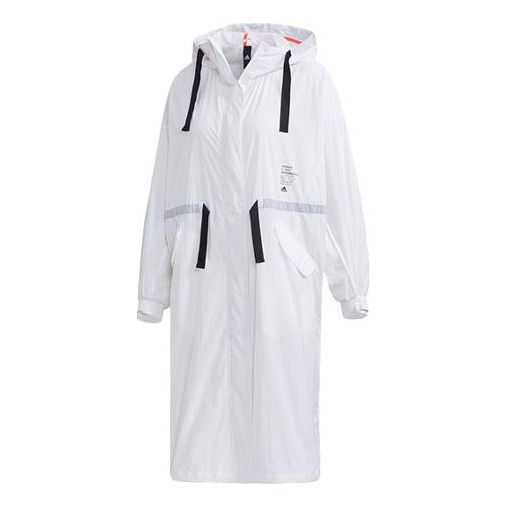 Дъждобран adidas Originals Long Jacket Бяло | GF0119