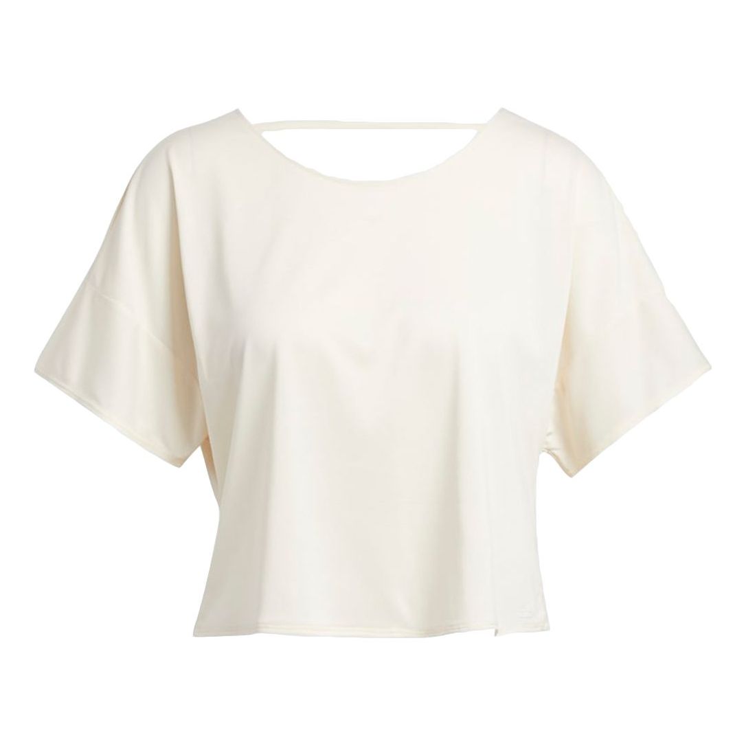 Съкратен топ adidas Originals Primeblue Back Hollow Out Short Sleeve T-Shirt Бяло | GR8083, 0
