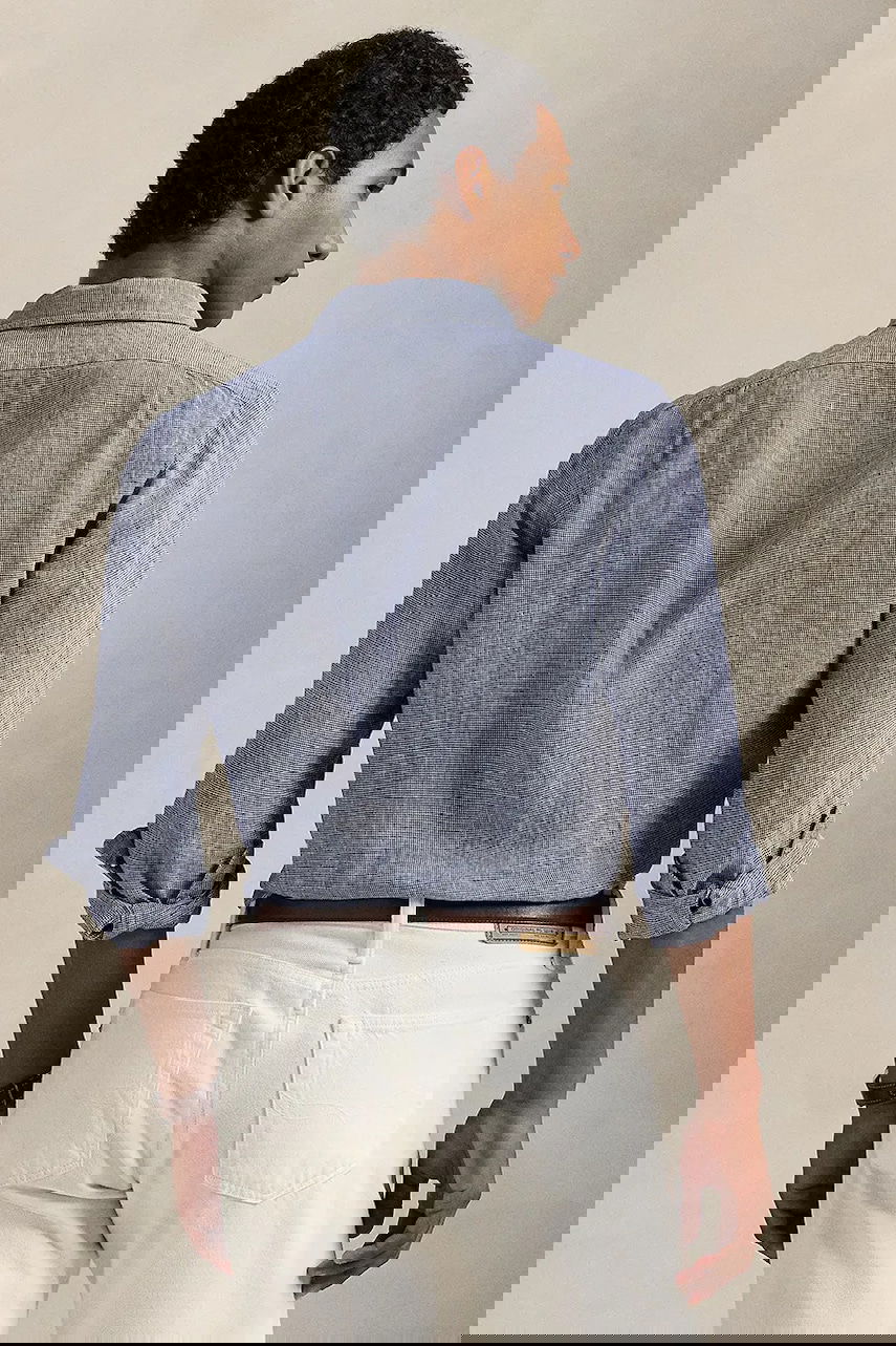Риза Polo by Ralph Lauren Polo Ralph Lauren Linen Shirt, Regular Fit Синьо | 710968971, 1