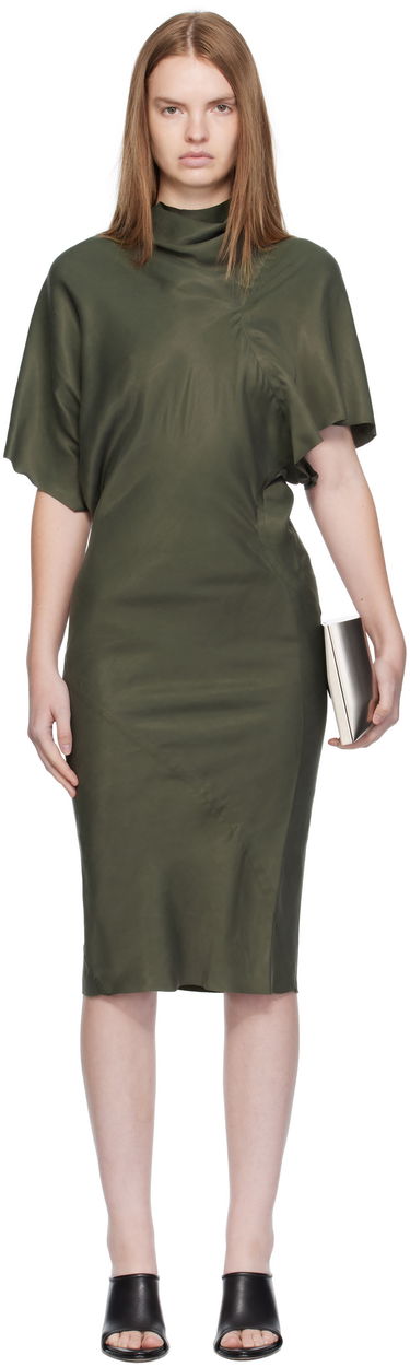 Pокля Rick Owens Rick Owens Seb Midi Dress Зелено | RP02E4543 HSCH, 0