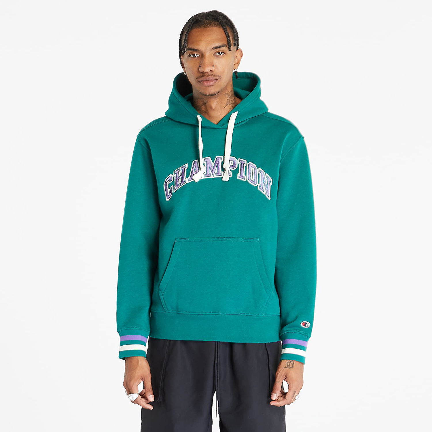 Суитчър Champion Sweatshirt Hoodie Зелено | 219174 CHA GS571, 0