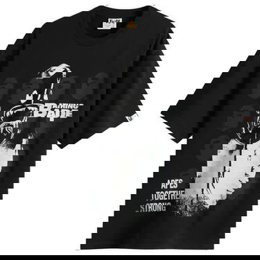 Тениска BAPE A Bathing Ape Spray Paint Multi Logo T-Shirt, Size Small Черно | 001TEL801343M-BLK, 0