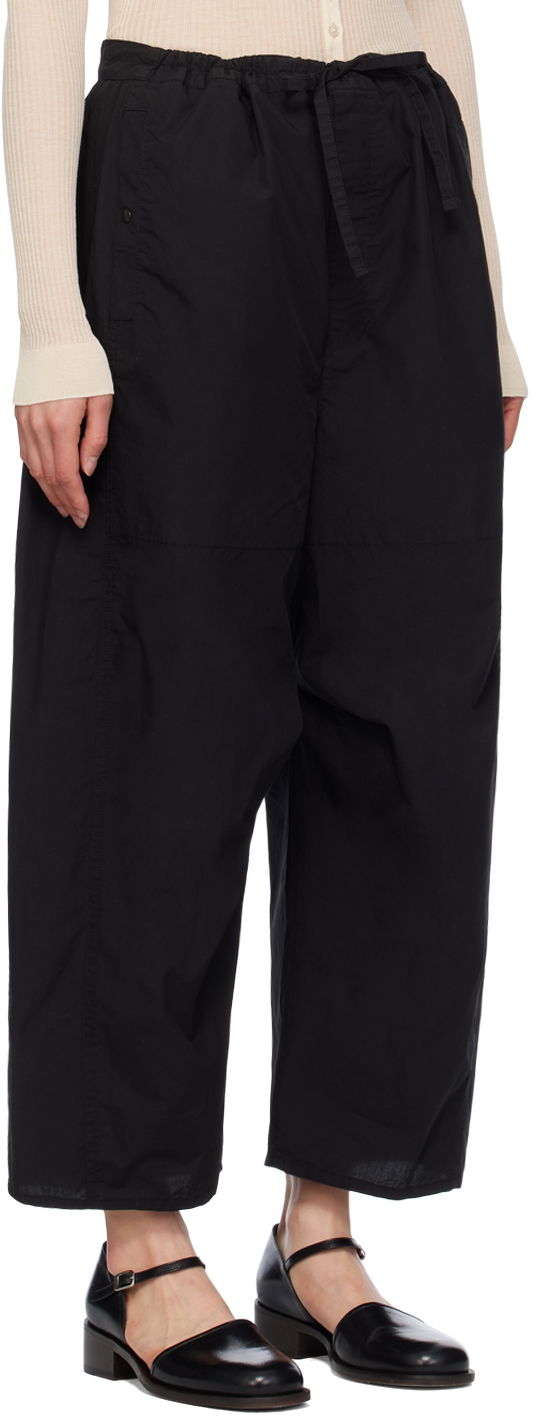 Панталони LEMAIRE Cropped Drawstring Trousers Черно | PA1110 LF1218, 1