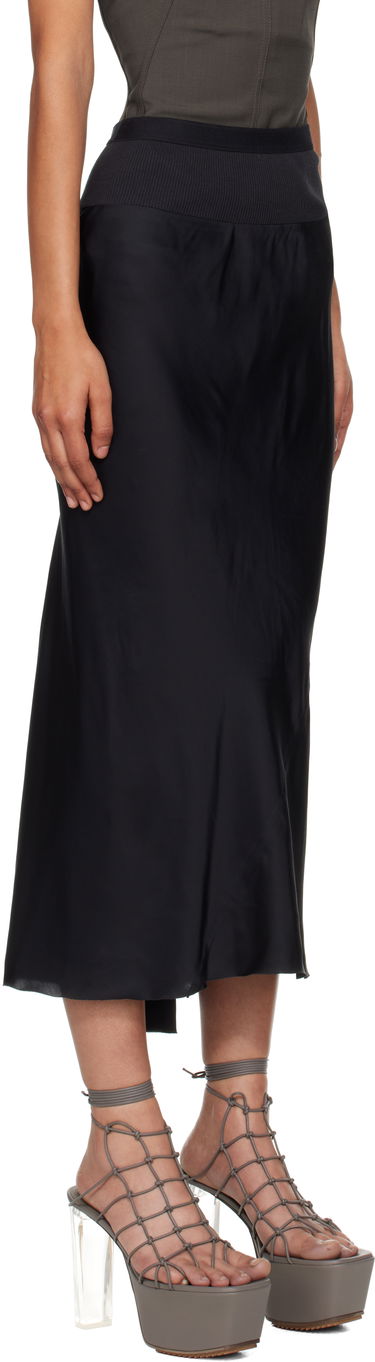 Пола Rick Owens Rick Owens Concordians A-Line Bias Midi Skirt Черно | RP02E4343 SCH, 1