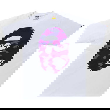 Тениска BAPE Color Camo Big Ape Head Tee Бяло | 1G30 110 027 WHITE PURPLE, 1