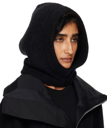 Шапка Rick Owens Rick Owens Alpaca Knit Hood Черно | RP02E4481 KWP, 1
