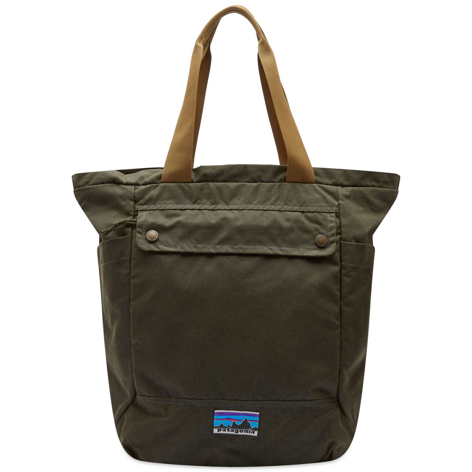 Голяма пазарска чанта Patagonia Waxed Canvas Tote Pack Зелено | 48590-BSNG, 0