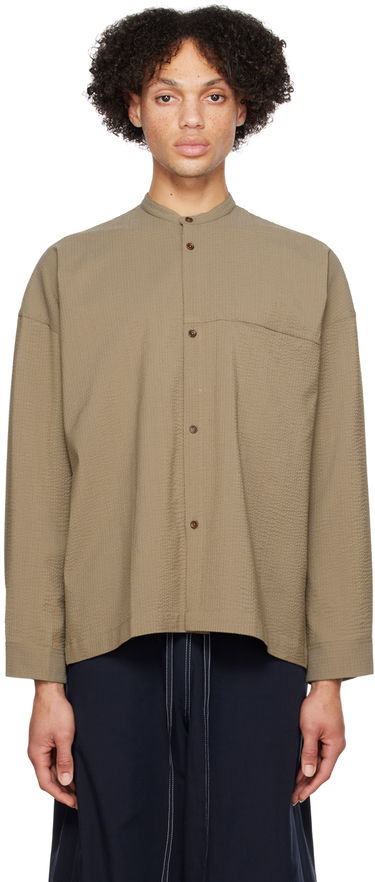 Риза sage NATION SAGE NATION Band Collar Shirt Зелено | S036 POCKET PARKA SHIRT, 0