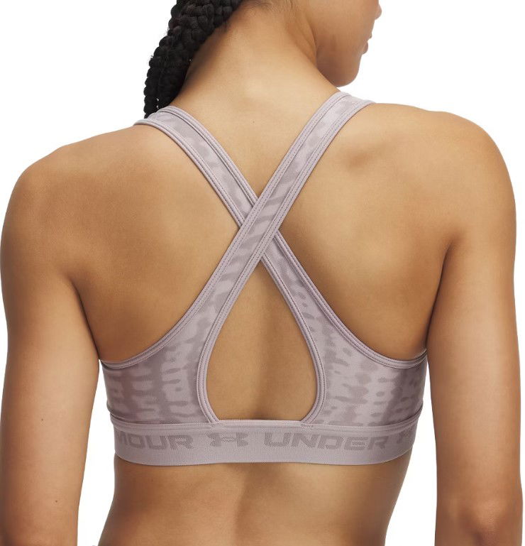 Сутиен Under Armour Under Armour Crossback Mid Print Sports Bra Сиво | 1361042-011, 1