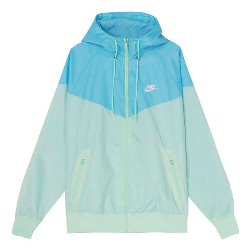 Ветровка Nike Windrunner Full-Zip Drawstring Hoodie Тюркоазено | DA0002-379