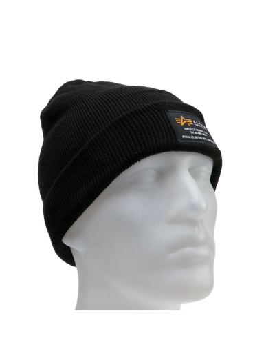 Шапка Alpha Industries Crew Beanie Черно | 128924 03