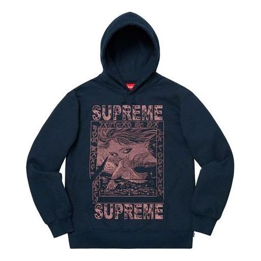 Суитчър Supreme Doves Graphic Print Hoodie Синьо | SUP-FW19-309