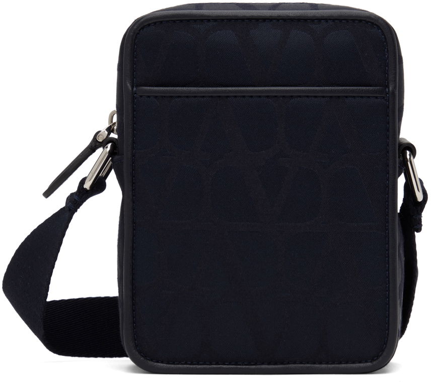 Чанта през рамо Valentino Valentino Garavani Small Iconographe Nylon Messenger Bag Тъмно синьо | 5Y2B0C30CSH, 0