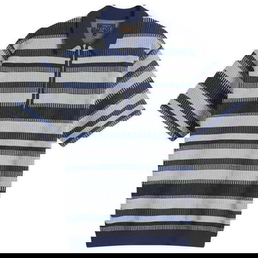 Поло тениска BEAMS Men's Half Zip Knit Polo Shirt Синьо | 3802-0049-156-79, 1