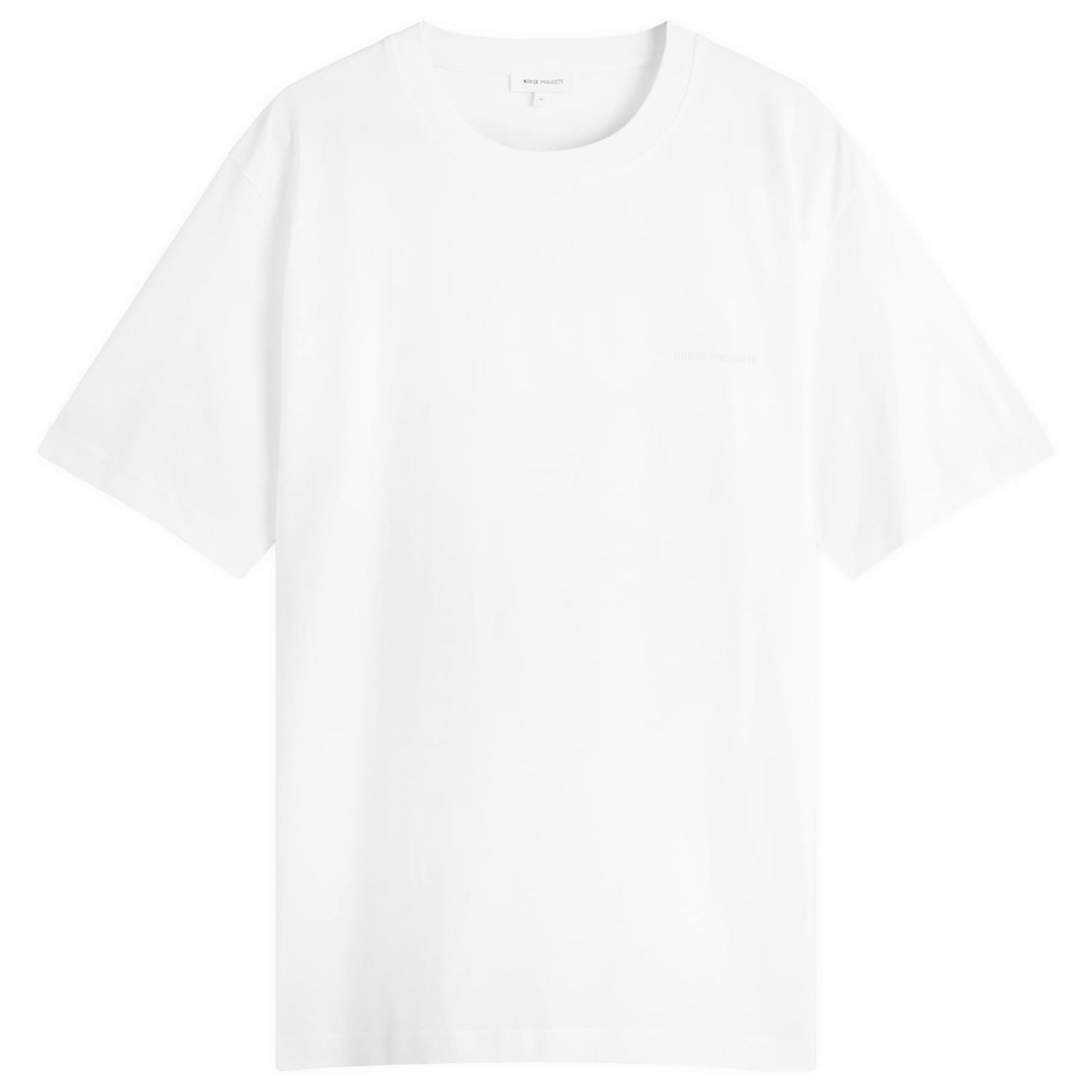 Тениска NORSE PROJECTS Norse Projects Johannes Logo Print T-Shirt, Size Large Бяло | N01-0684-0001, 1