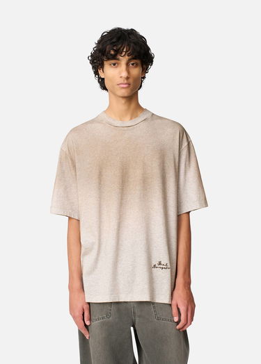 Тениска AXEL ARIGATO Saba Short Sleeve Crewneck Ombre T-Shirt Бежово | A3860003, 8