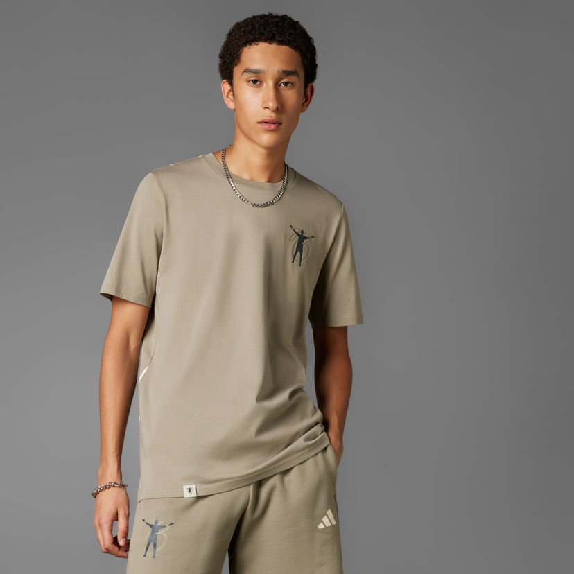 Тениска adidas Performance Jude Bellingham Culturewear T-Shirt Бежово | JY1876