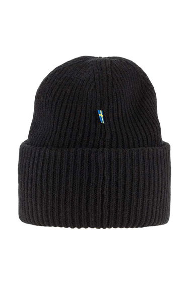 Шапка FJÄLLRÄVEN Heavy Beanie Knitted Hat Черно | F12100006.550, 1