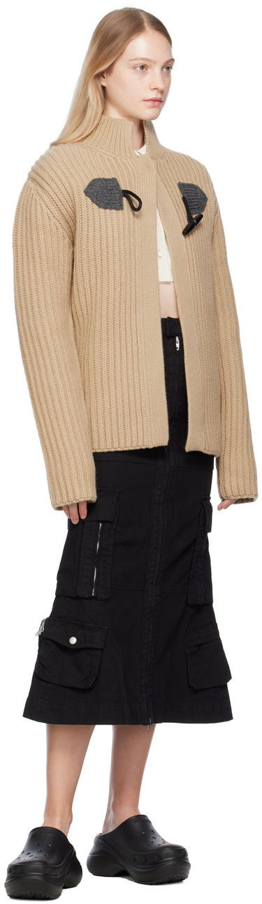 Пуловер We11done We11done Duffle Knit Cardigan Бежово | WD-KC3-23-655-U-BG, 3