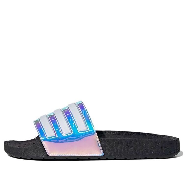 Кецове и обувки adidas Originals Adilette Boost Slides Iridescent Черно | FZ2565, 0